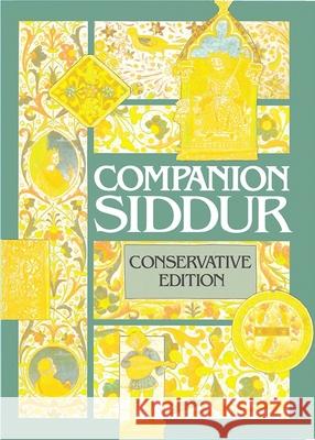 Companion Siddur - Conservative House, Behrman 9780874415469 Behrman House Publishing