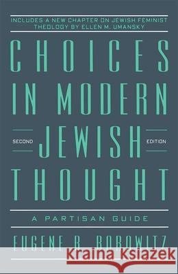 Choices in Modern Jewish Thought House, Behrman 9780874415810 Behrman House Publishing