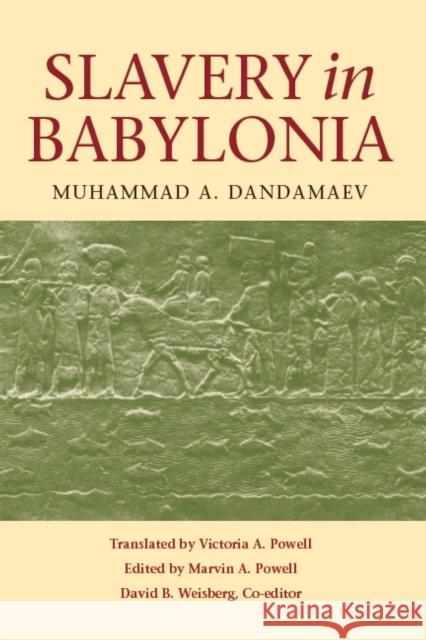 Slavery in Babylonia: From Nabopolassar to Alexander the Great (626-331 Bc) Dandamaev, Muhammad A. 9780875806211 NORTHERN ILLINOIS UNIVERSITY PRESS