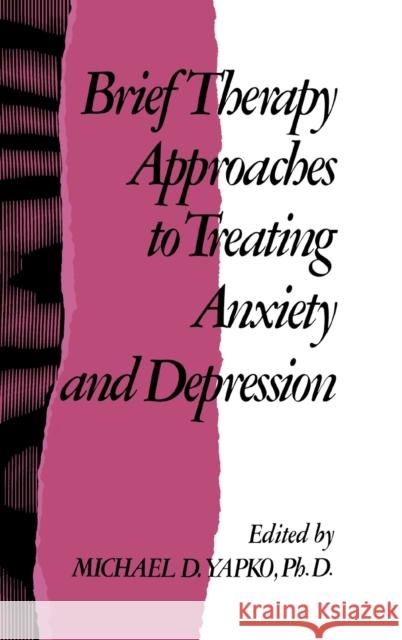 Brief Therapy Approaches to Treating Anxiety and Depression Michael D. Yapko Michael D. Yapko  9780876305089 Taylor & Francis