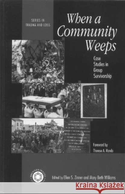 When A Community Weeps : Case Studies In Group Survivorship Ellen S. Zinner Mary Beth williams Ellen S. Zinner 9780876309537 Taylor & Francis