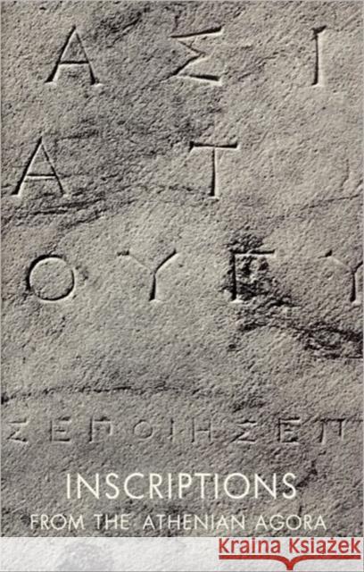 Inscriptions from the Athenian Agora Benjamin D. Meritt 9780876616109