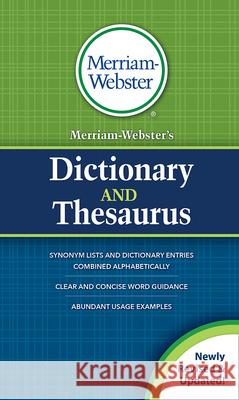 Merriam-Webster's Dictionary and Thesaurus Merriam-Webster 9780877792932