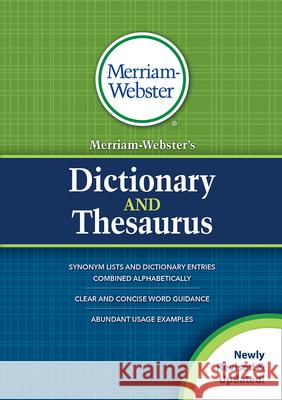 Merriam-Webster's Dictionary and Thesaurus Merriam-Webster 9780877797425
