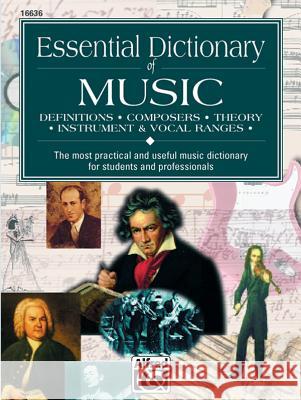 Essential Dictionary of Music: Pocket Size Book Lindsey C. Harnsberger L. C. Harnsberger 9780882847283 Alfred Publishing Company