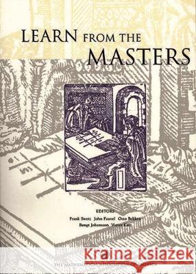 LEARN FROM THE MASTERS  9780883857038 MATHEMATICAL ASSOCIATION OF AMERICA