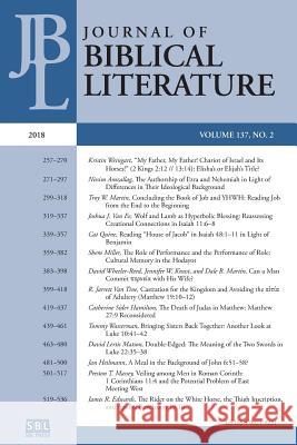 Journal of Biblical Literature 137.2 (2018) Adele Reinhartz 9780884143918 SBL Press