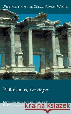 On Anger Philosemus D Armstrong 9780884144274 Society of Biblical Literature