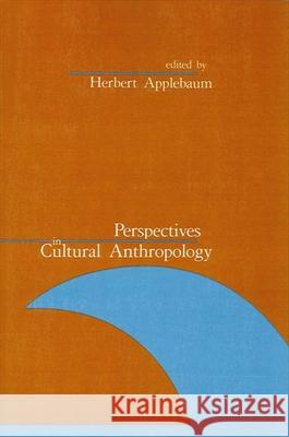 Perspectives in Cultural Anthropology Herbert Applebaum 9780887064395 State University of New York Press