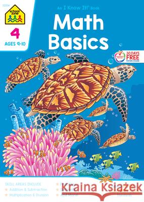 School Zone Math Basics Grade 4 Workbook School Zone 9780887431401 School Zone