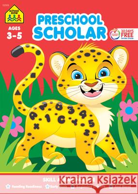 Preschool Scholar Ages 3-5 School Zone 9780887434952 School Zone
