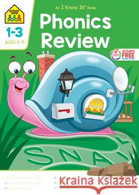 School Zone Phonics Review Grades 1-3 Workbook School Zone 9780887437724 School Zone
