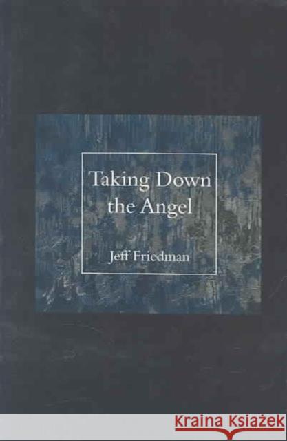 Taking Down the Angel Jeff Friedman 9780887483844 Carnegie-Mellon University Press