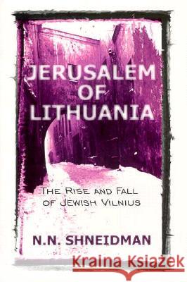 Jerusalem of Lithuania: The Rise and Fall of Jewish Vilnius: A Personal Perspective N. N. Shneidman Schneiderman 9780889626591 Mosaic Press (NY)