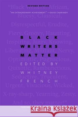 Black Writers Matter Whitney French 9780889776388 University of Regina Press
