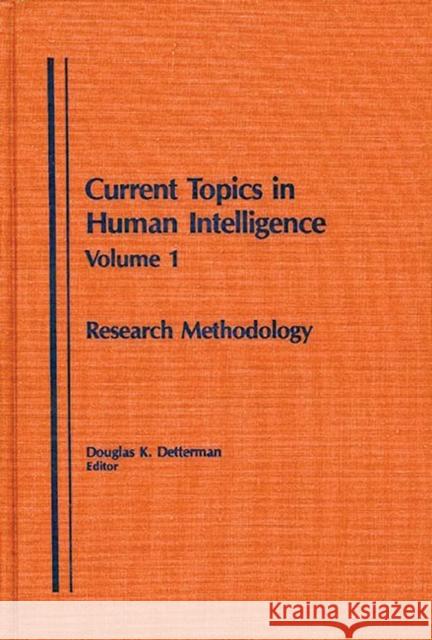 Research Methodology Douglas Detterman 9780893911737