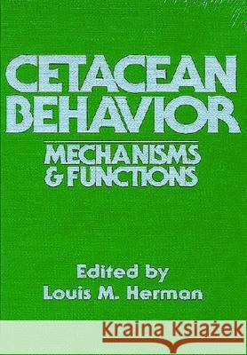 Cetacean Behavior  9780894642722 Krieger Publishing Company