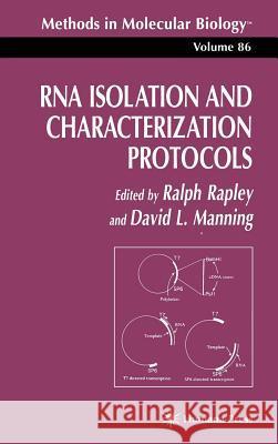RNA Isolation and Characterization Protocols Ralph Rapley David L. Manning 9780896034945 Humana Press