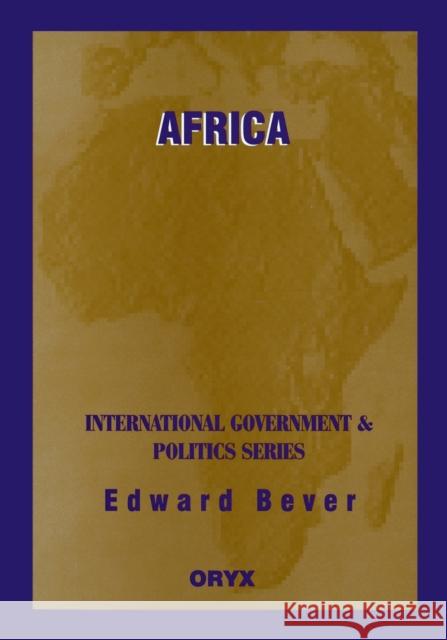 Africa Edward Bever 9780897749541 Oryx Press