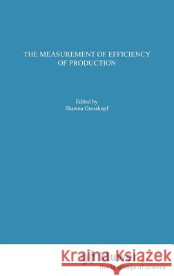 The Measurement of Efficiency of Production Rolf FC$Re C. a. Kno Rolf Fdre 9780898381559 Springer
