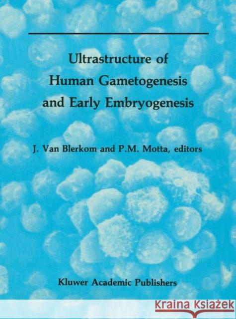 Ultrastructure of Human Gametogenesis and Early Embryogenesis Jonathan Va P. Motta 9780898383836 Kluwer Academic Publishers