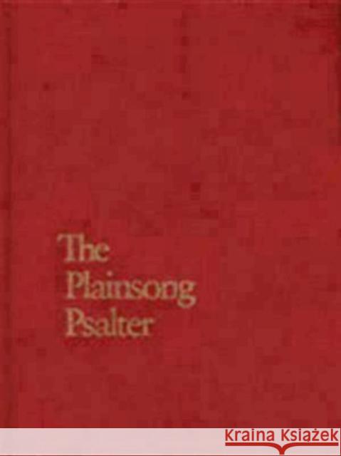 Plainsong Psalter James Litton 9780898691627 Church Publishing