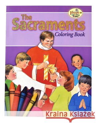 Coloring Book about the Sacraments Catholic Book Publishing Co 9780899426877 Catholic Book Publishing Company