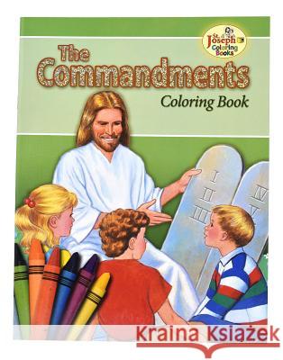 Coloring Book about the Commandments Catholic Book Publishing Co 9780899426884