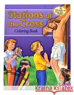 Coloring Book about the Stations of the Cross Catholic Book Publishing Co 9780899426891