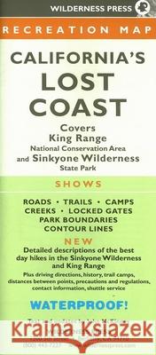 Map Californias Lost Coast Rec Wilderness Press 9780899973760 Wilderness Press