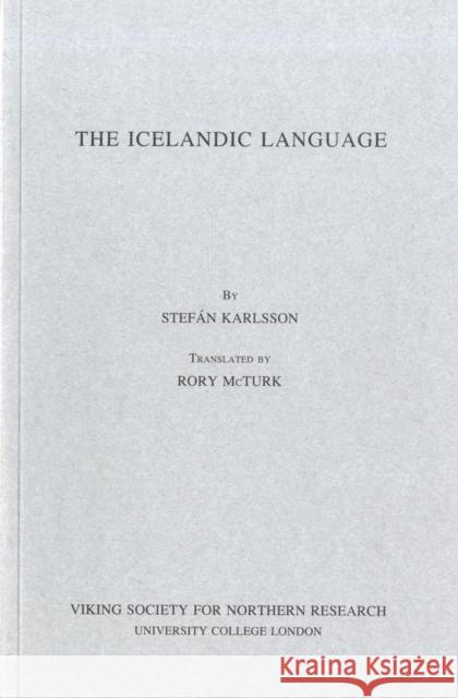 Icelandic Language Stefan Karlsson 9780903521611