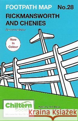 Footpath Map No. 28 Rickmansworth and Chenies: Second Edition - In Colour Nick Moon 9780904148466 Chiltern Society