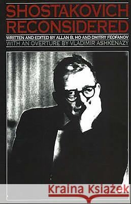 Shostakovich Reconsidered  9780907689577 TOCCATA PRESS