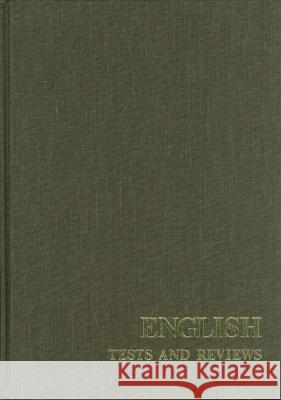 English Tests and Reviews Buros Institute                          Buros Center                             Oscar K. Buros 9780910674157