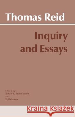 Inquiry and Essays Keith Lehrer 9780915145850