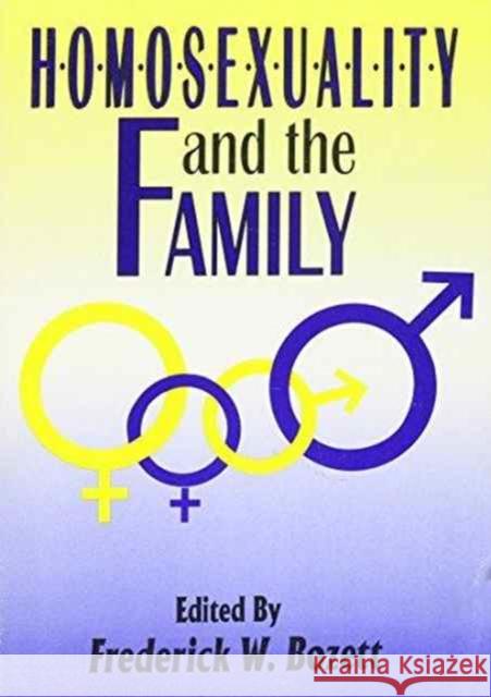 Homosexuality and the Family Frederick Bozett 9780918393579 Harrington Park Press