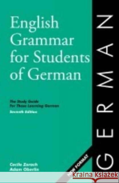 English Grammar for Students of German 7th ed. Charlotte Melin 9780934034555