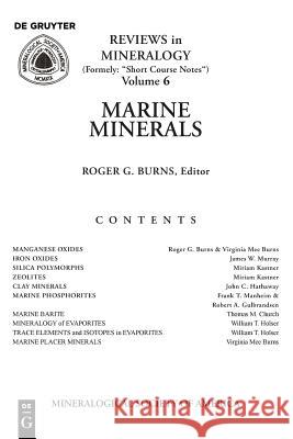 Marine Minerals Roger G. Burns 9780939950065