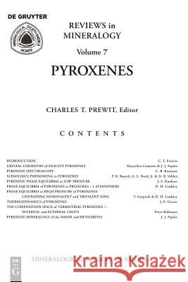 Pyroxenes Charles T. Prewitt 9780939950072