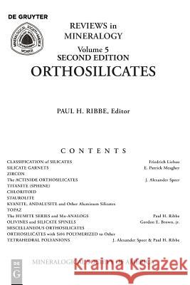 Orthosilicates Roger G. Burns 9780939950133