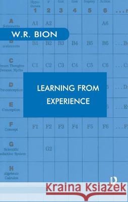 Learning from Experience Wilfred R. Bion 9780946439058