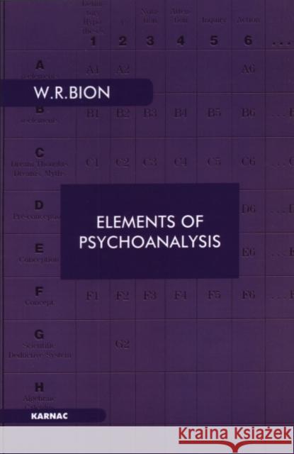 Elements of Psychoanalysis Wilfred R. Bion 9780946439065