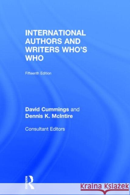 International Authors And Writers Who's Who  9780948875724 Europa Publications Ltd