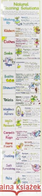 Natural Cleaning Solutions Chart Liz Cook 9780953622252 Liz Cook