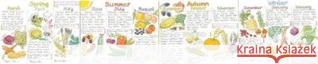 Seasonal Fruit and Vegetables Wallchart  9780953622276 Liz Cook