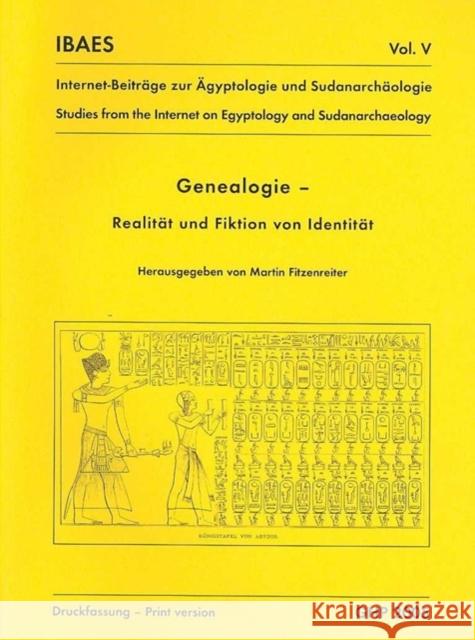 Genealogie, Realität Und Fiktion Von Identität Fitzenreiter, Martin 9780954721886 Golden House Publications