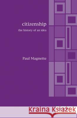 Citizenship: The History of an Idea Magnette, Paul 9780954796655