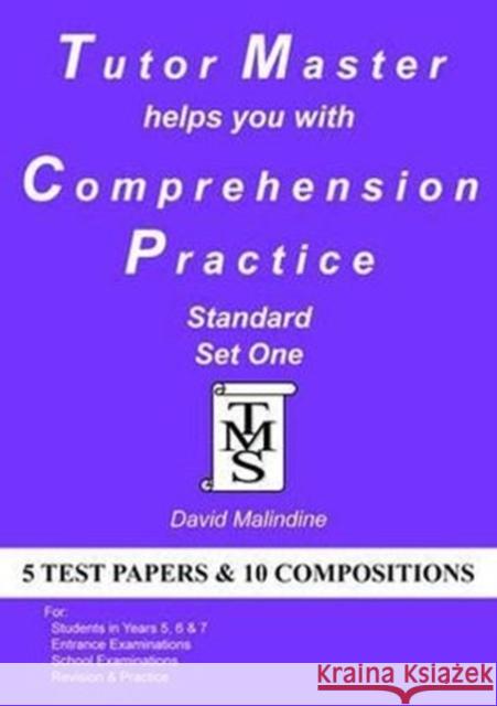 Tutor Master Helps You with Comprehension Practice David Malindine 9780955590931 Tutor Master Services