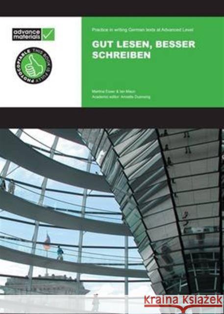 Gut Lesen, Besser Schreiben a Level Practice Book Esser, Martina 9780955926549