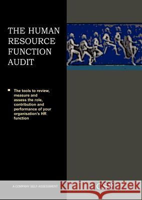 The Human Resource Function Audit Peter Reilly Marie Strebler Polly Kettley 9780955970771 Cambridge Strategy Publications Ltd